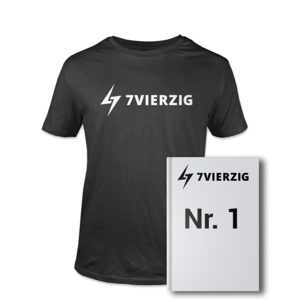 7VIERZIG-Unterstützer-Paket – Print-Magazin + T-Shirt
